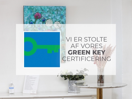 Hotel Søparken er Green Key Certificeret (Turismens internationale miljømærke)